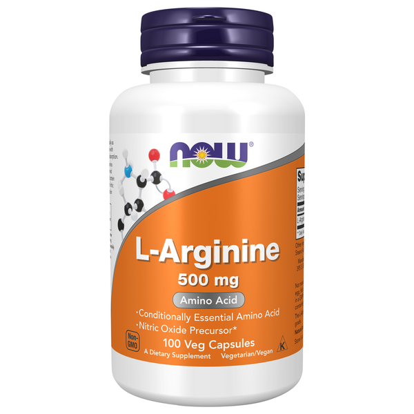 Vitamins & Supplements NOW L Arginine 500 mg hero