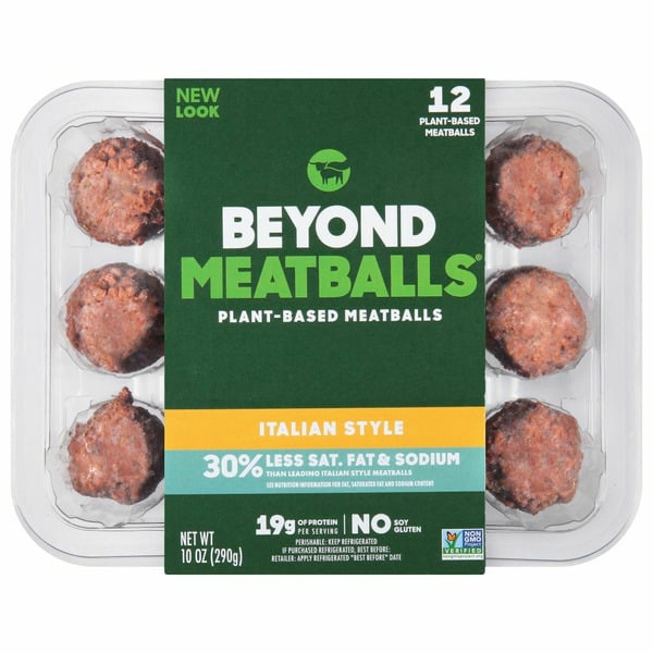 Plant Based Beyond Meat Italian Style Plant-Based Meatballs hero