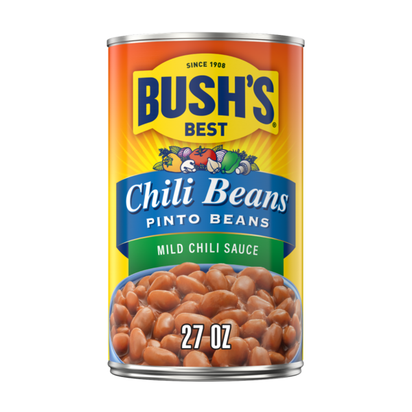 Canned Meals & Beans Bush's Best Pinto Beans in a Mild Chili Sauce hero