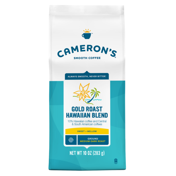 Coffee Cameron's Coffee, Ground, Medium-Dark Roast, Gold Roast Hawaiian Blend hero