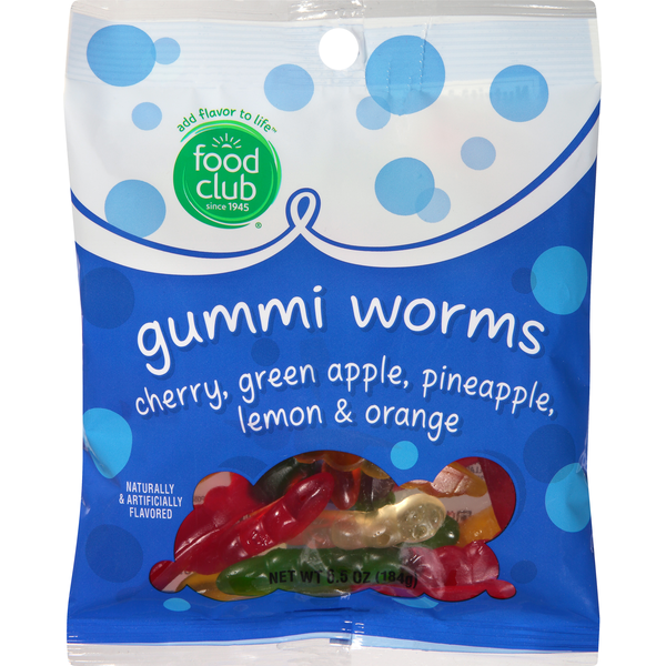 Candy & Chocolate Food Club Gummi Worms, Assorted Flavors hero