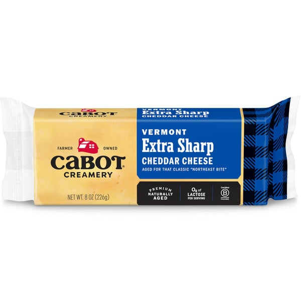 Packaged Cheese Cabot Aged Extra Sharp Cheddar Cheese hero