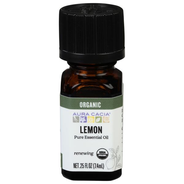 Air Fresheners & Candles Aura Cacia Pure Essential Oil, Renewing, Lemon hero