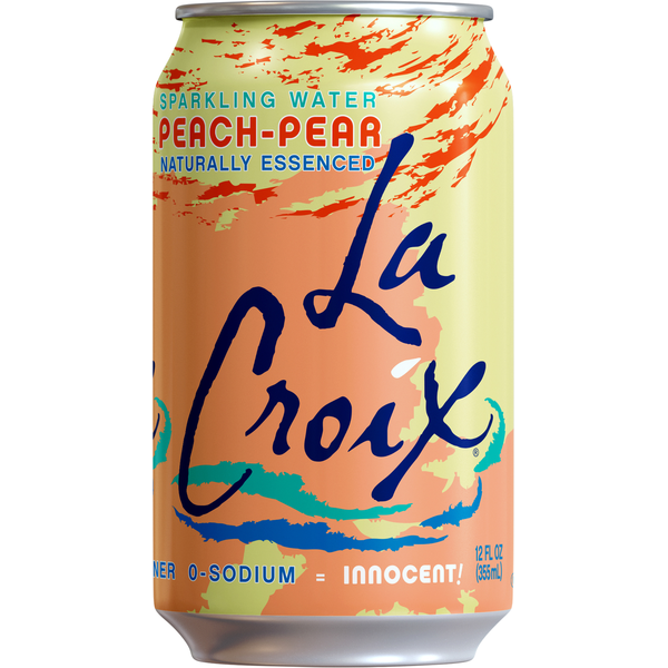 Water, Seltzer & Sparkling Water LaCroix Peach Pear Sparkling Water single can hero