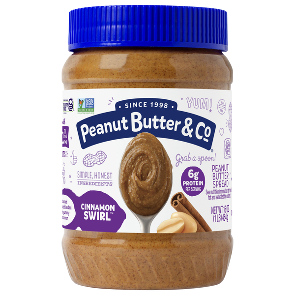 Spreads Peanut Butter & Co. Peanut Butter Spread, Cinnamon Swirl hero