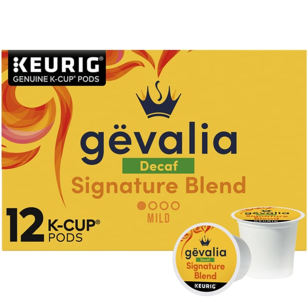 Coffee Gevalia Signature Blend Decaf Mild Light Roast K-Cup® Coffee Pods hero