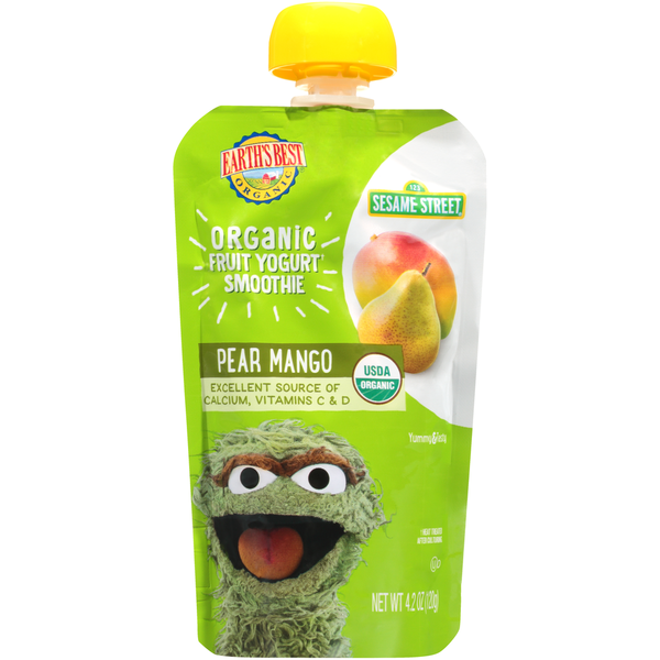 Baby Food & Formula Earth's Best Organic Fruit Yogurt Smoothie Pear Mango hero