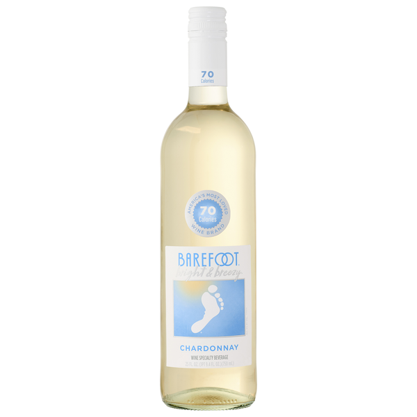 White Wine Barefoot Bright & Breezy Chardonnay White Wine 750ml hero