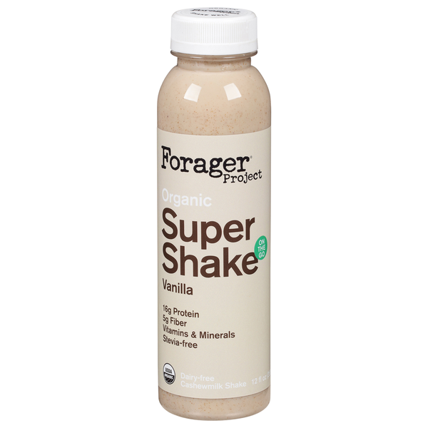 Forager Project Cashewmilk Shake, Dairy-Free, Organic, Vanilla, Super Shake hero