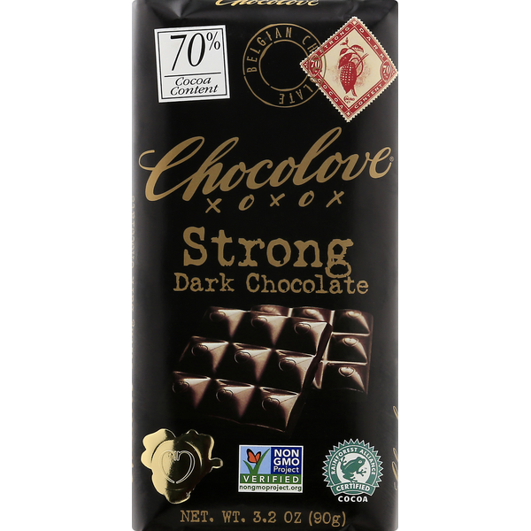 Candy & Chocolate Chocolove Dark Chocolate, Strong, 70% Cocoa hero