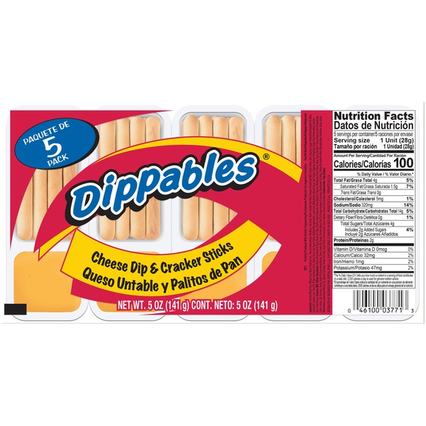 Crackers Dippables Cheese Dip & Cracker Sticks hero