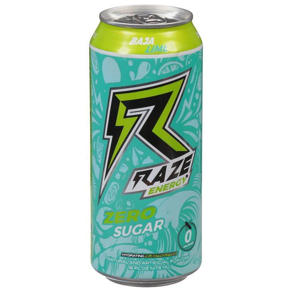 Energy & Sports Drinks Raze Energy Energy Drink, Zero Sugar, Baja Lime hero