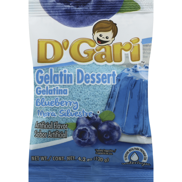 Fresh Fruits D'Gari Gelatin Dessert, Blueberry hero