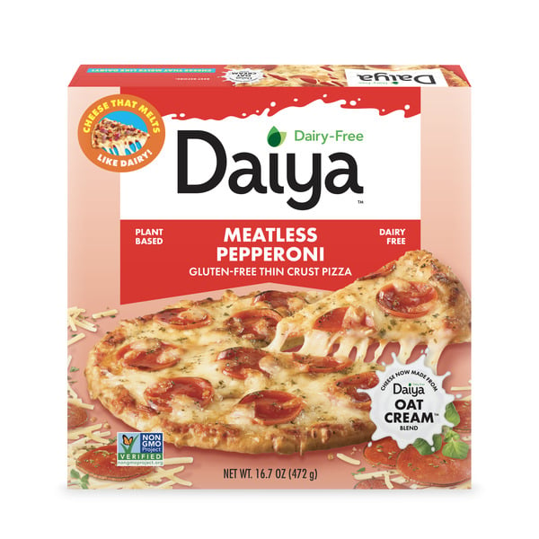 Frozen Pizza Daiya Dairy Free Gluten Free Meatless Pepperoni Flavored Pizza hero