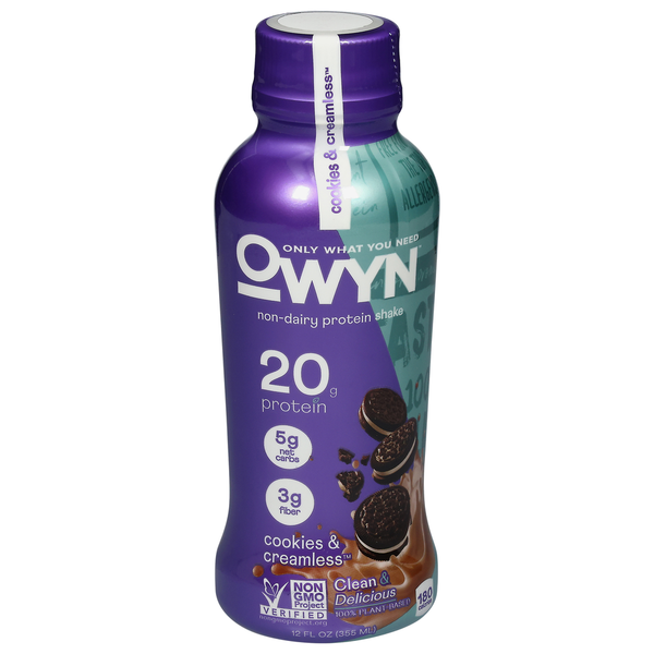 Protein & Meal Replacements OWYN Protein Shake, Non-Dairy, Cookies & Creamless hero