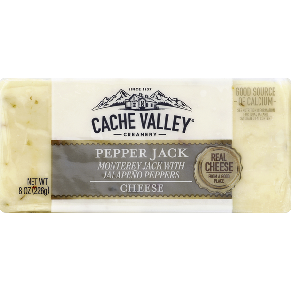 Specialty Cheeses Cache Valley Cheese, Pepper Jack hero