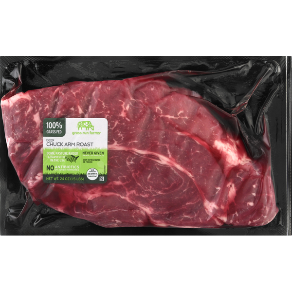 Packaged Meat Grass Run Farms Beef, Chuck Arm Roast hero