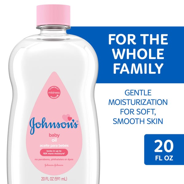 Baby Bath & Body Care Johnson's Oil, Mineral Oil, Baby Massage Oil, Original hero