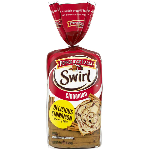 Breakfast Bakery Pepperidge Farm Swirl Cinnamon Bread hero