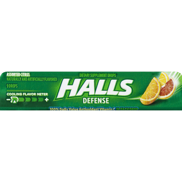 Cold, Flu & Allergy Halls Assorted Citrus Dietary Supplement Drops hero