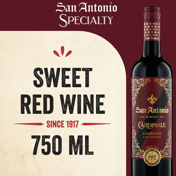 Specialty Wines & Champagnes San Antonio Winery Cardinale, Sweet Red hero