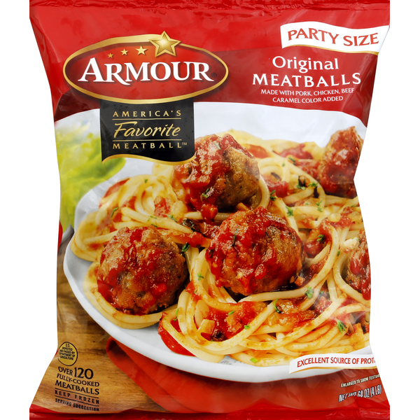 Frozen Meat & Seafood Armour Original Meatballs hero