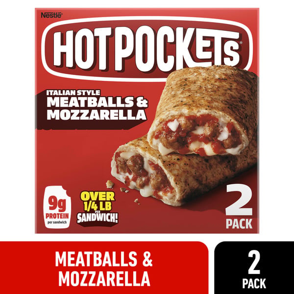 Frozen Meals Hot Pockets Meatball Mozzarella hero