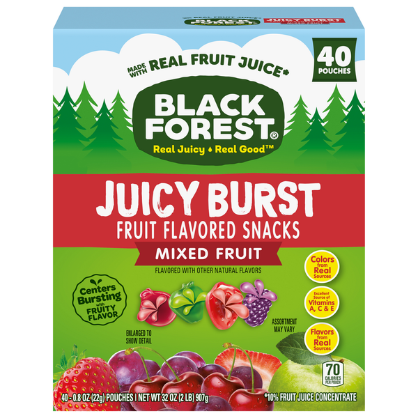 Fruit & Vegetable Snacks Black Forest Fruit Flavored Snacks, Mixed Fruit hero