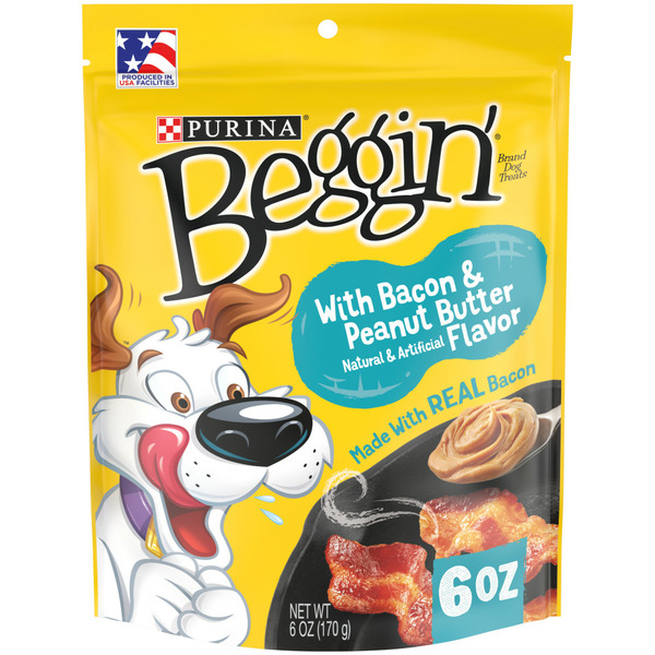 Dog Treats & Chews Purina Beggin' Strips With Real Meat Dog Treats, With Bacon and Peanut Butter Flavor hero