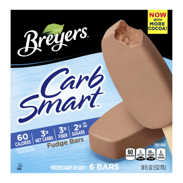 Ice Cream & Ice Breyers Frozen Dairy Dessert Fudge Bars hero