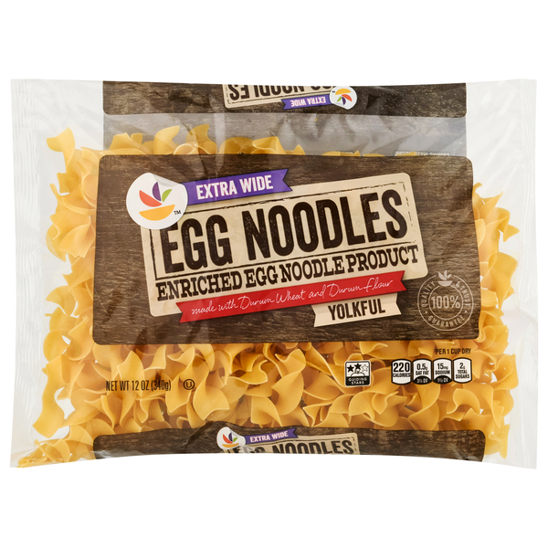 Dry Pasta Store Brand Egg Noodles, Extra Wide, Yolkful hero