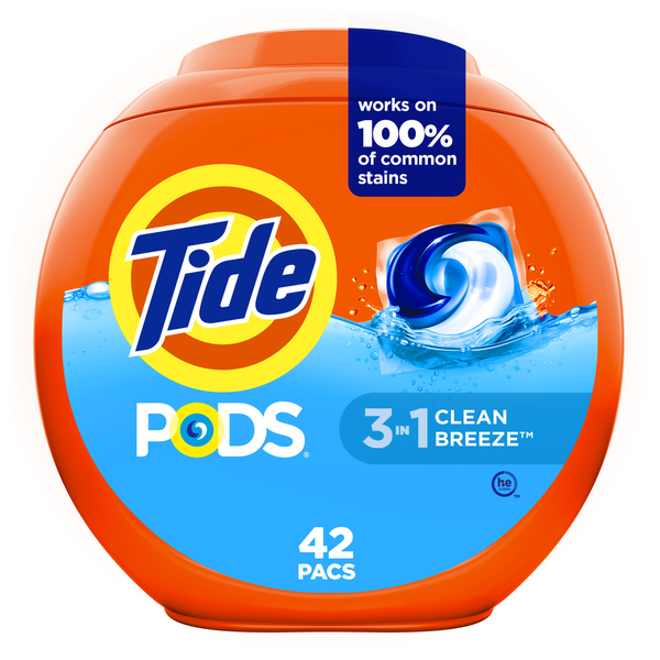 Laundry Tide PODS 3-in-1 Laundry Detergent Ocean Mist Scent hero