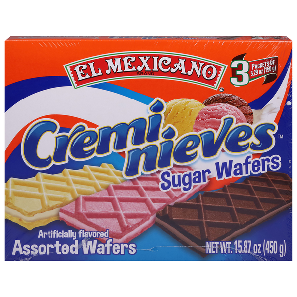 Chips & Pretzels El Mexicano Sugar Wafers, Assorted hero