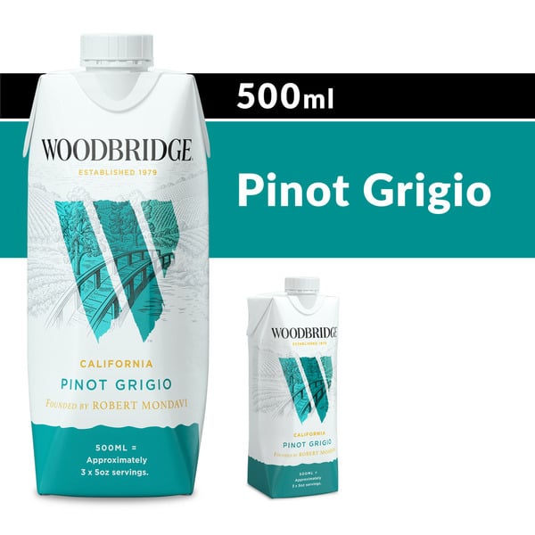 Red Wine Woodbridge Pinot Grigio White Wine Box hero