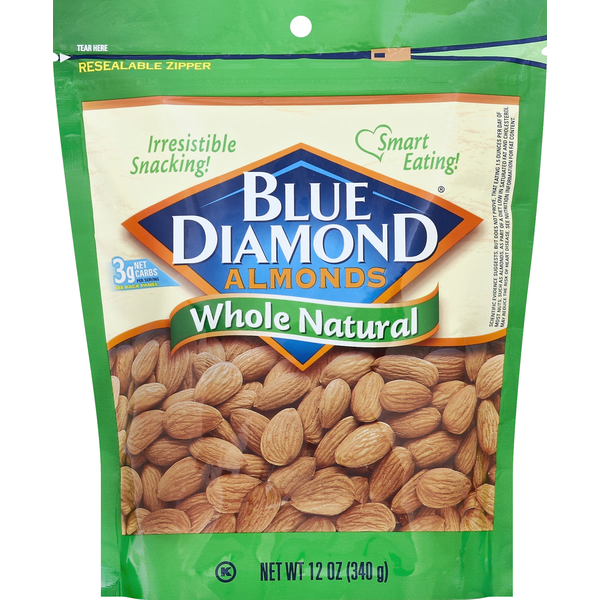 Nuts, Seeds & Dried Fruit Blue Diamond Almonds, Whole Natural hero