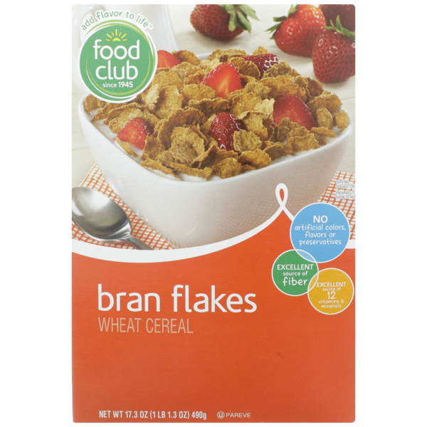 Cereal Food Club Bran Flakes Wheat Cereal hero