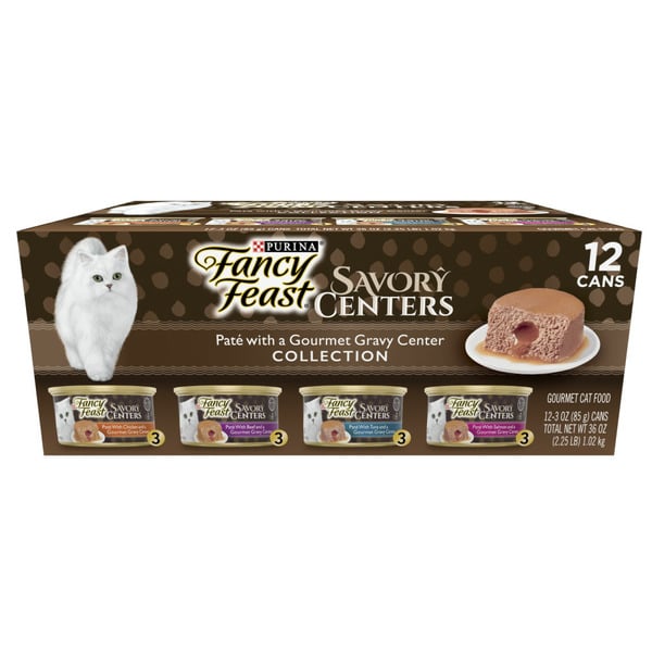 Cat Food & Care Purina Fancy Feast Pate Wet Cat Food , Savory Centers Pate With a Gravy Center hero