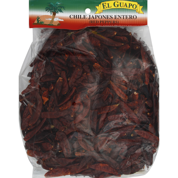 Bulk Dried Fruits & Vegetables El Guapo Red Peppers hero