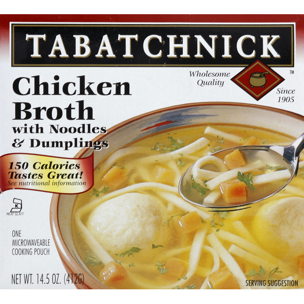 Kosher Foods Tabatchnick Chicken Broth with Noodles & Dumplings hero