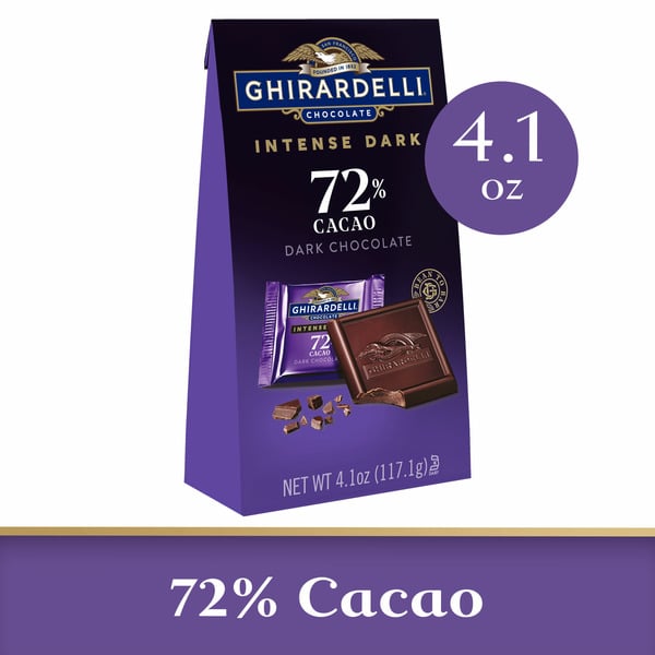 Candy & Chocolate Ghirardelli Intense Dark Chocolate Squares - 72% Cacao hero