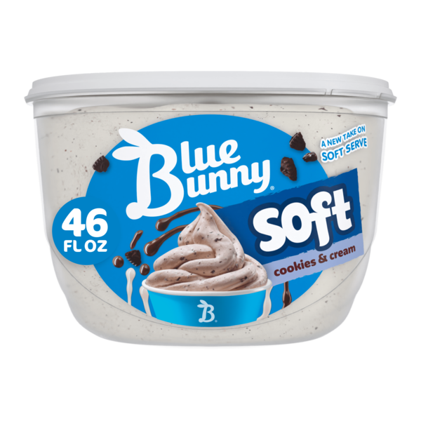 Blue Bunny Soft Cookies & Cream Frozen Dessert hero