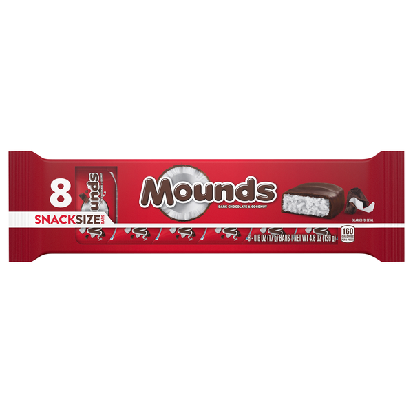 Candy & Chocolate MOUNDS Dark Chocolate and Coconut Snack Size Candy hero