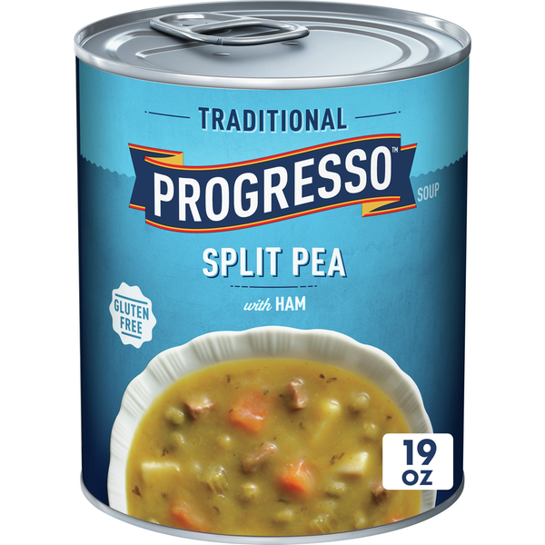 Soup, Broth & Bouillon Progresso Traditional Split Pea With Ham Canned Soup hero