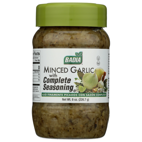 Badia Spices Minced Garlic W/Complete Seasoning hero