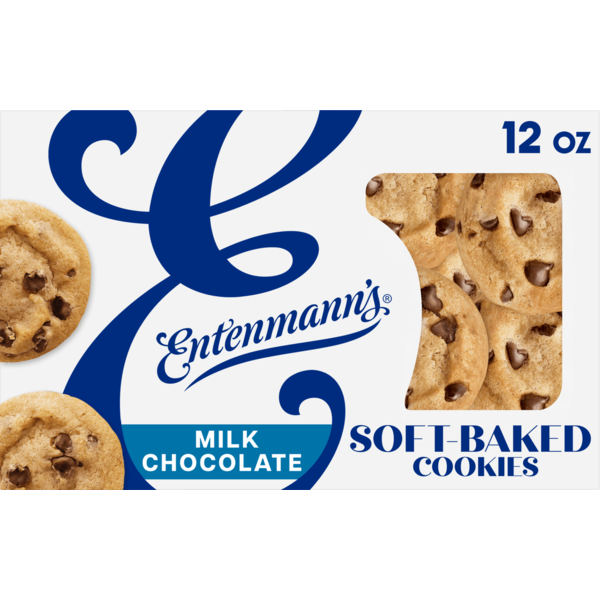 Cookies & Cakes Entenmann's Soft-Baked, Milk Chocolate Chip Cookies hero