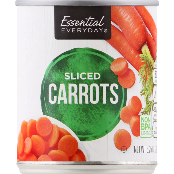 Canned & Jarred Vegetables Essential Everyday Carrots, Sliced hero