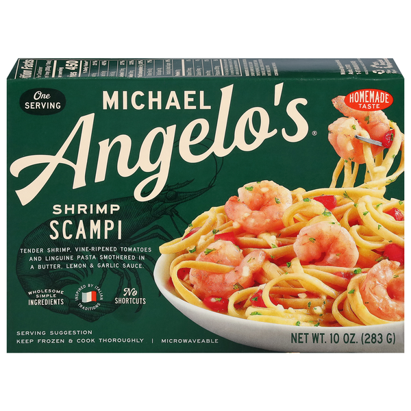 Frozen Meals Michael Angelo's Shrimp Scampi hero