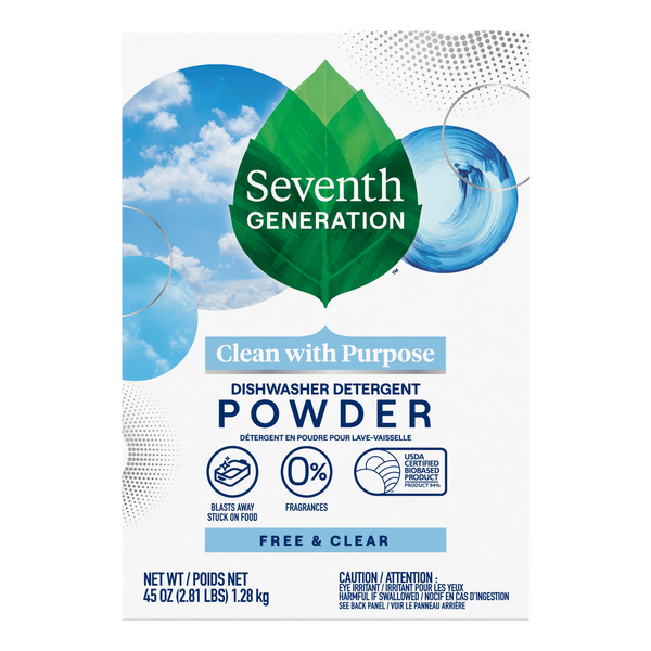 Dish Detergents Seventh Generation Dishwasher Detergent Powder Fragrance Free hero