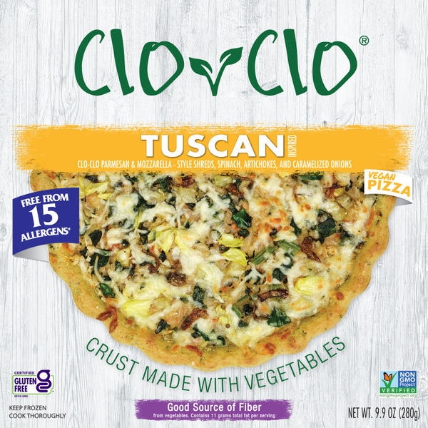 CLO-CLO Vegan Foods Tuscan Pizza hero