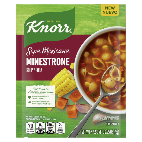 Soup, Broth & Bouillon Knorr Sopa Mexicana/Mexican Soup Mix Minestrone hero